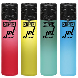 4T. Clipper «JET FLAME  METALLIC GRADIENT 3»  Exp. 48 encendedores