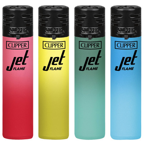 4T. Clipper «JET FLAME  METALLIC GRADIENT 3»  Exp. 48 encendedores
