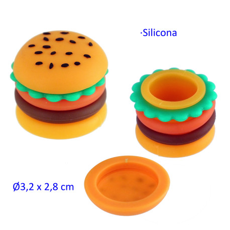 1T. Caja silicona hamburguesa