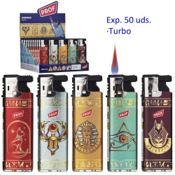 3T. Expositor con 50 encendedores turbo «Prof» 3D egypt
