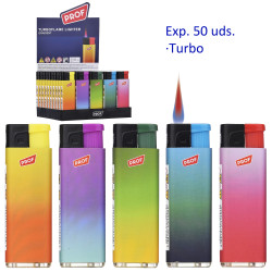 3T. Expositor con 50 encendedores turbo «Prof» gradient