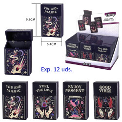 3T. Expositor con 12 tabaqueras «Champ» Magic tarot