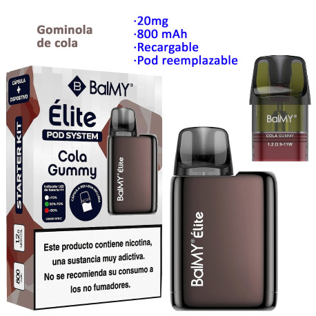 4T. Cola Gummy 20 mg. «BALMY ÉLITE» Kit recargable