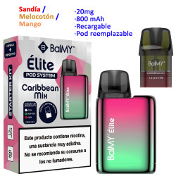 4T. Caribbean Mix 20 mg. «BALMY ÉLITE» Kit recargable