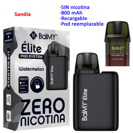 4T. Watermelon 0 mg. «BALMY ÉLITE» Kit recargable