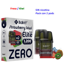 4T. Strawberry-Kiwi 0 mg.  «BALMY ÉLITE» 2 Pods recarga