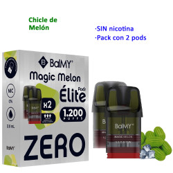 4T. Magic Melon 0 mg.  «BALMY ÉLITE» 2 Pods recarga