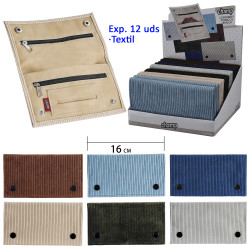 3T. Expositor con 12 bolsas para picadura de tabaco «Champ» Corduroy