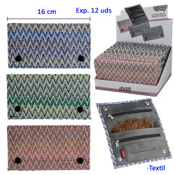 3T. Expositor con 12 bolsas para picadura de tabaco «Champ» Colorful waves