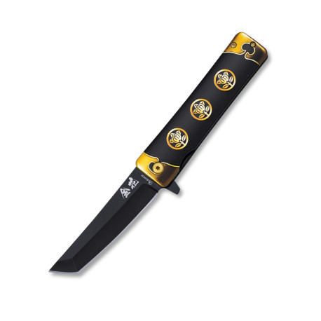 3T. 9 cm. Navaja «Albainox» flor de oro