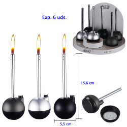 3T. Expositor con 6 encendedores piezo «Champ» bowling