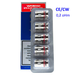 4T. Resistencia GTX Mesh Coil 0,2 ohm (5pcs) - Vaporesso