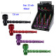 3T. Expositor con 12 pipas de metal 7,6 cm. «Champ»