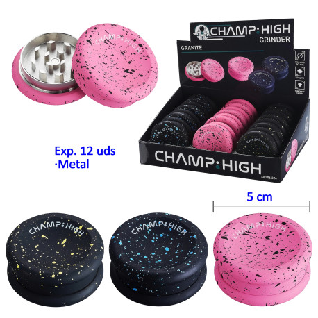 3T. Ø 5 cm. Expositor con 12 Grinders «CHAMP» the granite