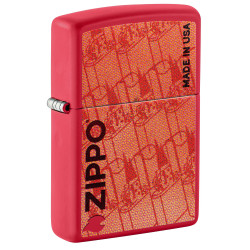 3T. Encendedor «Zippo» 233 Red Matte