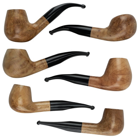 3T. Collection 6 Wooden pipes «Jean Claude»