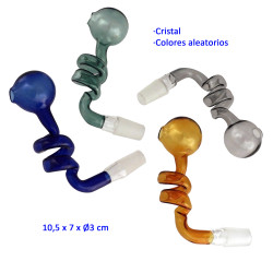1T. 10,5 cm Pipa de cristal