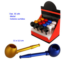 1T. Expositor con 16 pipas metal