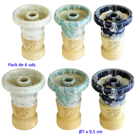 3T. Caja con 6 cazoletas de barro «TOBY»