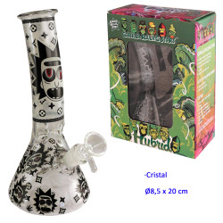 1T. 20 cm. Bong de cristal