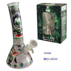 1T. 20 cm. Bong de cristal