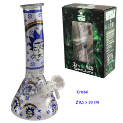 1T. 20 cm. Bong de cristal