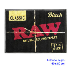 4T. «RAW» Felpudo negro 60 x 80 cm.