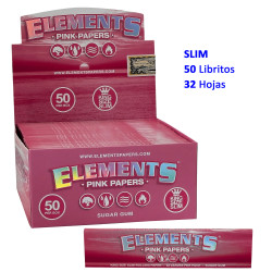 4T. «Elements» Pink KS slim Expositor 50 libritos con 32 hojas papel