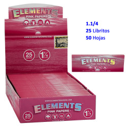 4T. «Elements» Pink 1 1/4 Expositor 25 libritos con 50 hojas papel