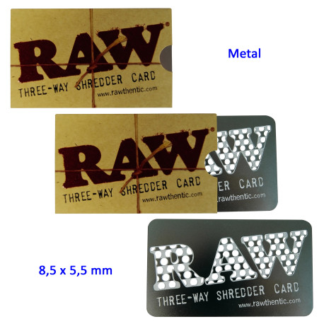 4T. «RAW» Tarjeta grinder metal 8,5 x 5,5 cm.