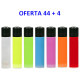 4T. Display with 44 + 4 «Clipper» lighters assorted translucent colours