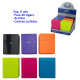 3T. Expositor con 6 tabaqueras acrílicas «Cool Pop up» para 40 cigarrillos colores neon surtidos