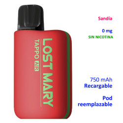 4T. Watermelon Ice 0 mg. Kit recargable «Lost Mary TAPPO»