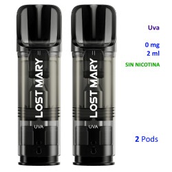 4T. Grape 0 mg. 2 pods recarga «Lost Mary TAPPO»