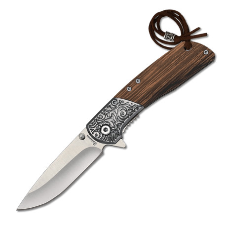 3T. 6,7cm. Navaja «Albainox» madera zebra