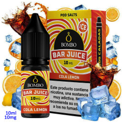 4T. 10ml 10 mg. Cola Lemon Ice Sales de nicotina «Bar Juice by Bombo»