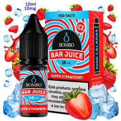 4T. 10ml 10 mg. Super Strawberry Ice Sales de nicotina «Bar Juice by Bombo»