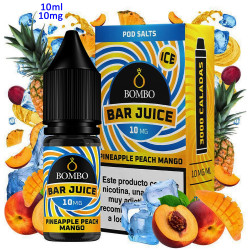 4T. 10ml 10 mg. Pineapple Peach Mango Ice Sales de nicotina «Bar Juice by Bombo»
