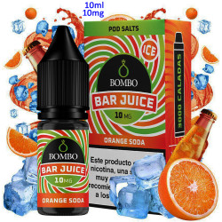 4T. 10ml 10 mg. Orange Soda Ice Sales de nicotina «Bar Juice by Bombo»