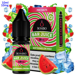 4T. 10ml 10 mg. Watermelon Max Ice Sales de nicotina «Bar Juice by Bombo»