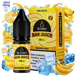 4T. 10ml 10 mg. Banana Max Ice Sales de nicotina «Bar Juice by Bombo»
