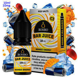 4T. 10ml 10 mg. Mango Energy Ice Sales de nicotina «Bar Juice by Bombo»