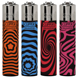 4T. Clipper «GROOVY ILLUSION» Exp. 48 encendedores