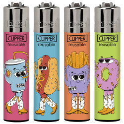 4T. Clipper «FOOD FOR THOUGHT» Exp. 48 encendedores