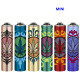 4T. «WEED SEAL» Exp. 30 encendedores Mini Clipper con funda metal