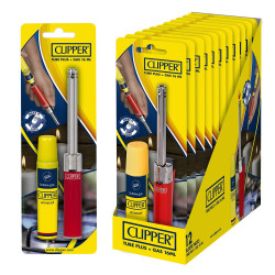 4T. «Clipper» «TUBE SOLID Exp. 12 blisters con encendedor + gas 16 ml.
