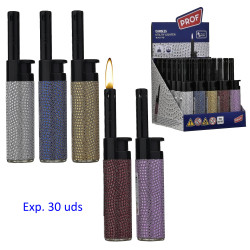 3T. Expositor con 30 encendedores de cocina «Prof» cobia shiny