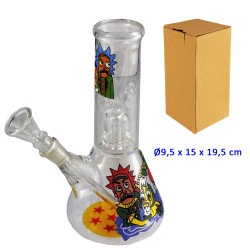 2T. 19,5 cm. Bong de cristal