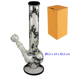 2T. 30,5 cm. Bong de cristal