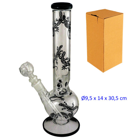 2T. 30,5 cm. Bong de cristal